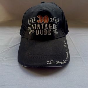 black 30th birthday hat